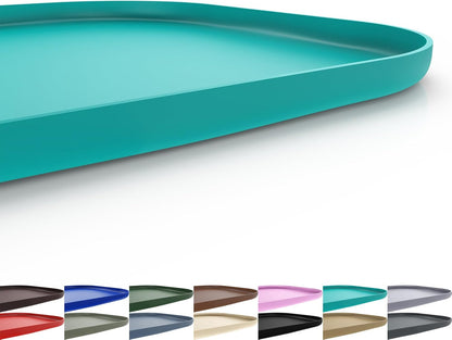 Silicone Pet Feeding Mat with Raised Edge for Food and Water, Dog Bowl Mats, Cat Bowls Placemat