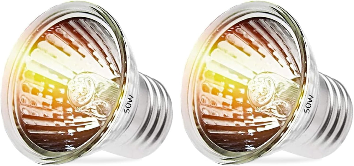 50W Reptile Heat Lamp Bulbs - UVA UVB Bulbs- Light Turtle Heat Lamp for Reptiles and Amphibian