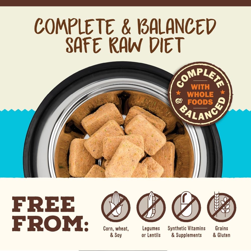 Primal Freeze Dried Raw Cat Food Nuggets Chicken & Salmon, Complete & Balanced Meal or Topper