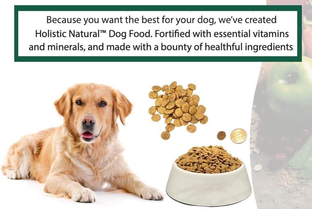 Bench & Field Holistic Natural Adult Dry Dog Food, Chicken Meal and Brown Rice Recipe 12 lb Bag