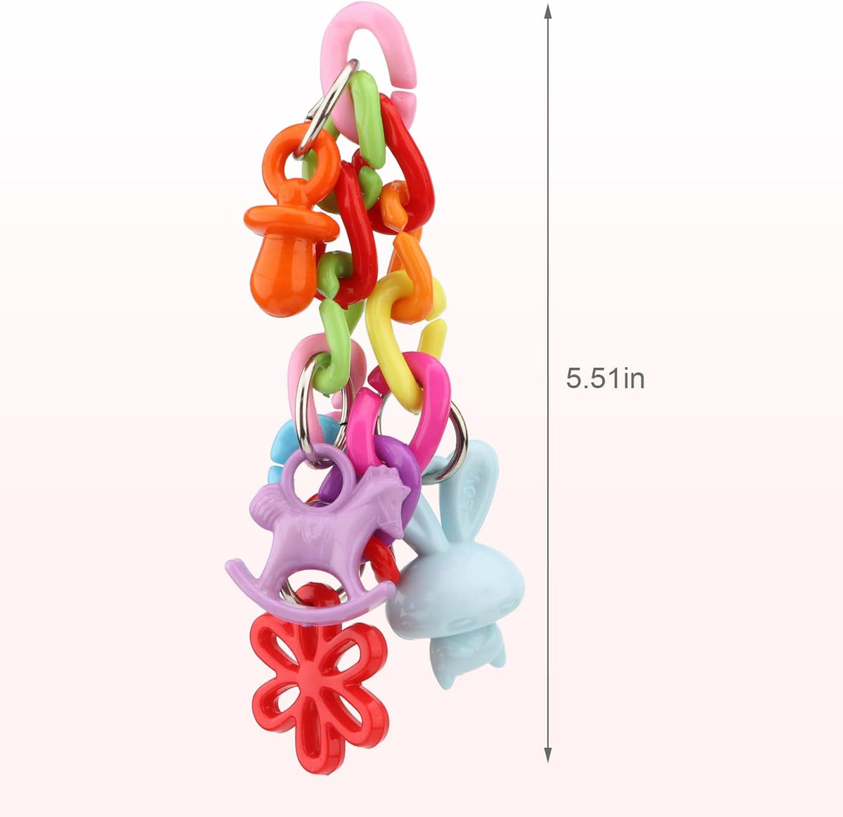 Hypeety Bird Parrot Foot Toy Chewing Swing Bite Toy Plastic Parrot Toys Bird Toys Macaw Toys for