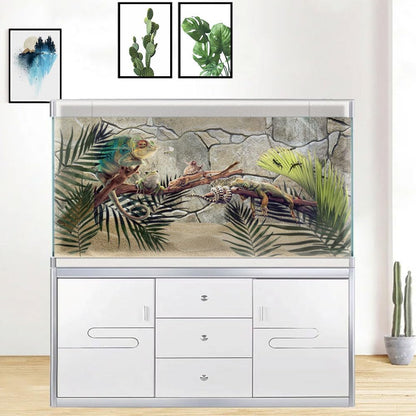 60X24IN Marble Aquarium Background, Art Marble Aquarium Background, Natural Marble Glass Terrarium