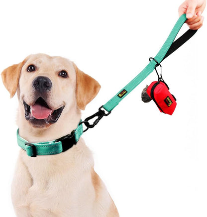 PLUTUS PET Short Training Dog Leash with Padded Handle for Medium Large Dogs,18 Inch Heavy Duty