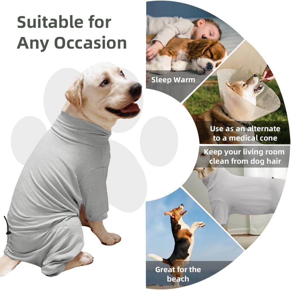 Dog Pyjamas PJS Sweater Clothes and Home Clothing Suitable for Medium to Large Breeds of Dogs, Dog