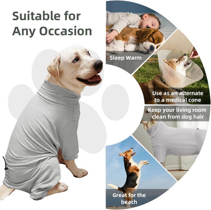 Dog Pyjamas PJS Sweater Clothes and Home Clothing Suitable for Medium to Large Breeds of Dogs, Dog