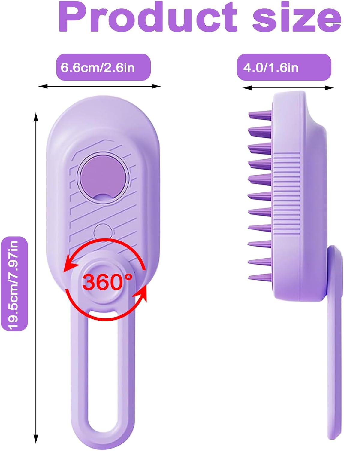 Cat Steam Brush for Shedding, 2025 New 4 in 1 Rechargeable Steam Pet Brushes for Cats & Dogs