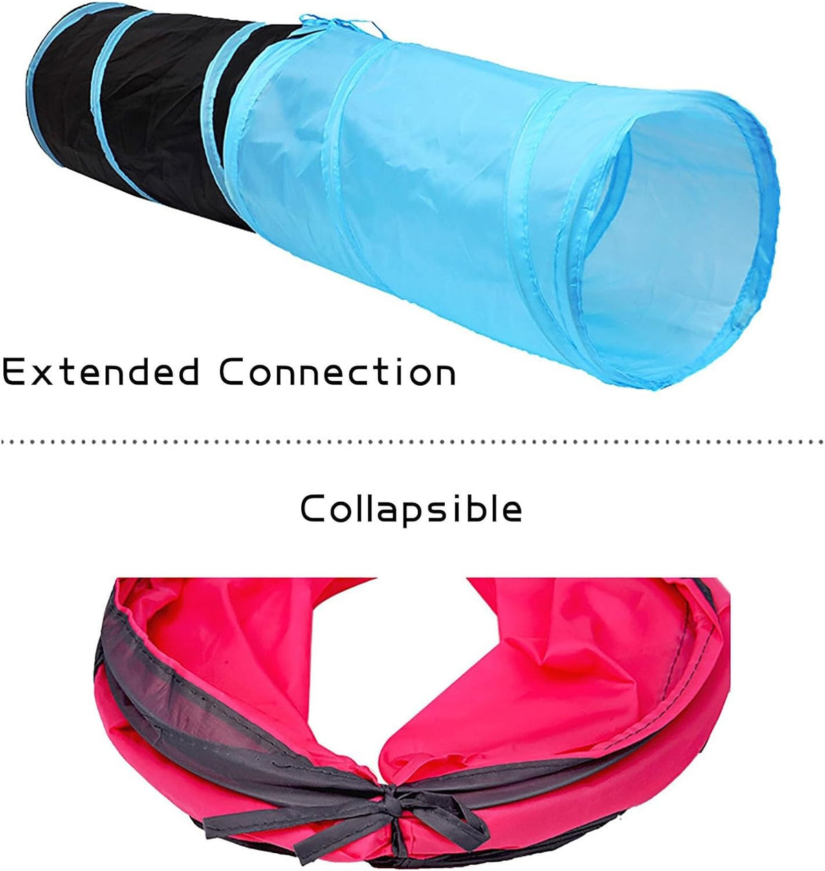 iCAGY Cat Tunnel for Indoor Cats Interactive, Rabbit Tunnel Toys, Pet Toys Play Tunnels for Cats