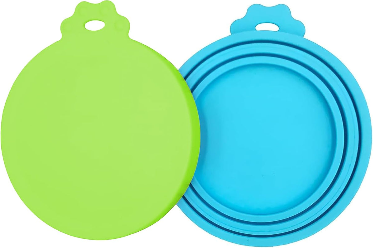 3 Pack Pet Food Can Covers, Silicone Universal Can Lids for Dog & Cat Food, BPA Free, One Fit Most
