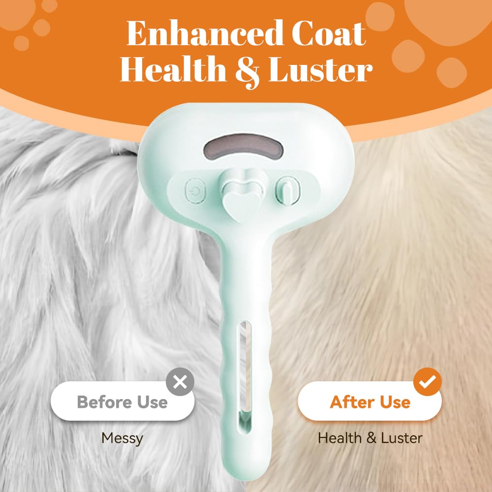 Cat Steam Brush, 3 in 1 Pet Spray Hair Removal Comb for Shedding & Grooming, Pet Grooming Brush