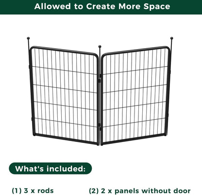 FXW Rollick Unleashed Dog Playpen for Indoor, Yard, RV Camping, 40 inch 2 Panels for Medium and