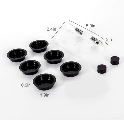 WACOOL Magnetic Reptile Ledge, Acrylic Gecko Feeding Ledge with 6PCS Cups, Reptile Food Water