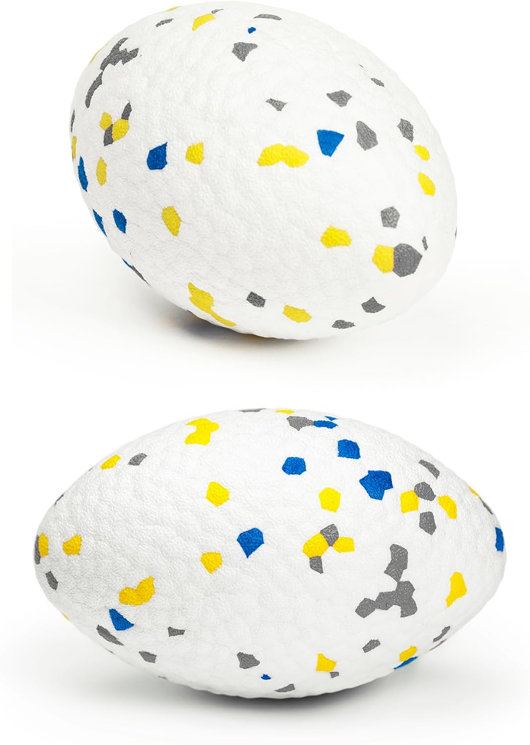 4.72" Indestructible Large Rugby Balls for Aggressive Chewers Durable Olive Bouncy Interactive