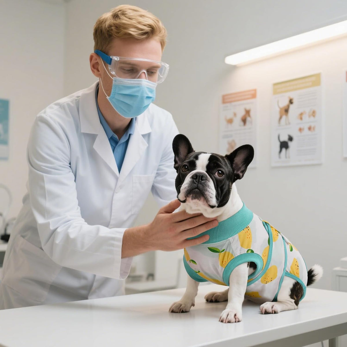 Kuoser Recovery Suit for Dogs Cats After Surgery, Professional Pet Recovery Shirt Dog Abdominal