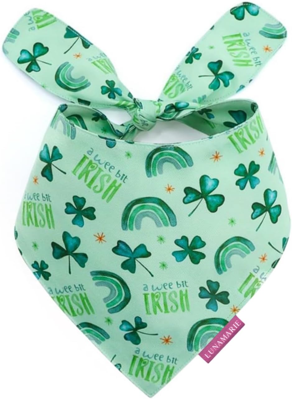 LunaMarie - Luxury Pet Birthday Bandanas -Premium & Silky Poly Fabric | 100% Handmade | Custom