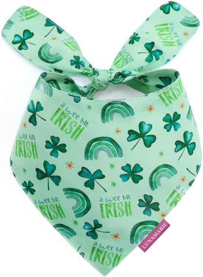 LunaMarie - Luxury Pet Birthday Bandanas -Premium & Silky Poly Fabric | 100% Handmade | Custom
