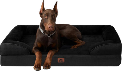 EHEYCIGA Orthopedic Dog Beds for Extra Large Dogs, Waterproof Memory Foam XXL Dog Bed with Sides