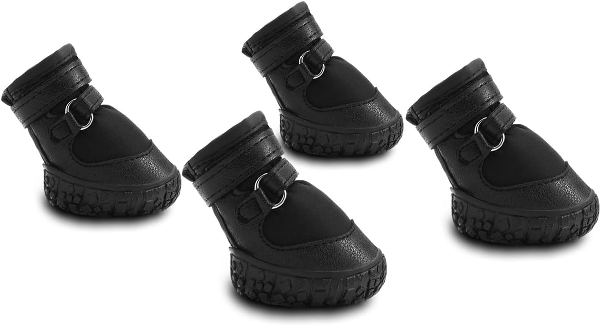 Dog Shoes for Small Dogs, Double Binding Straps Puppy Boots & Paw Protectors for Summer Hot