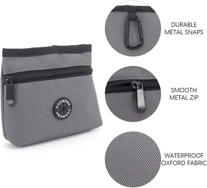 COOWONE Dog Treat Pouch with Pet Training Clicker, Detachable Dog Puppy Training Treat Bag, 900D