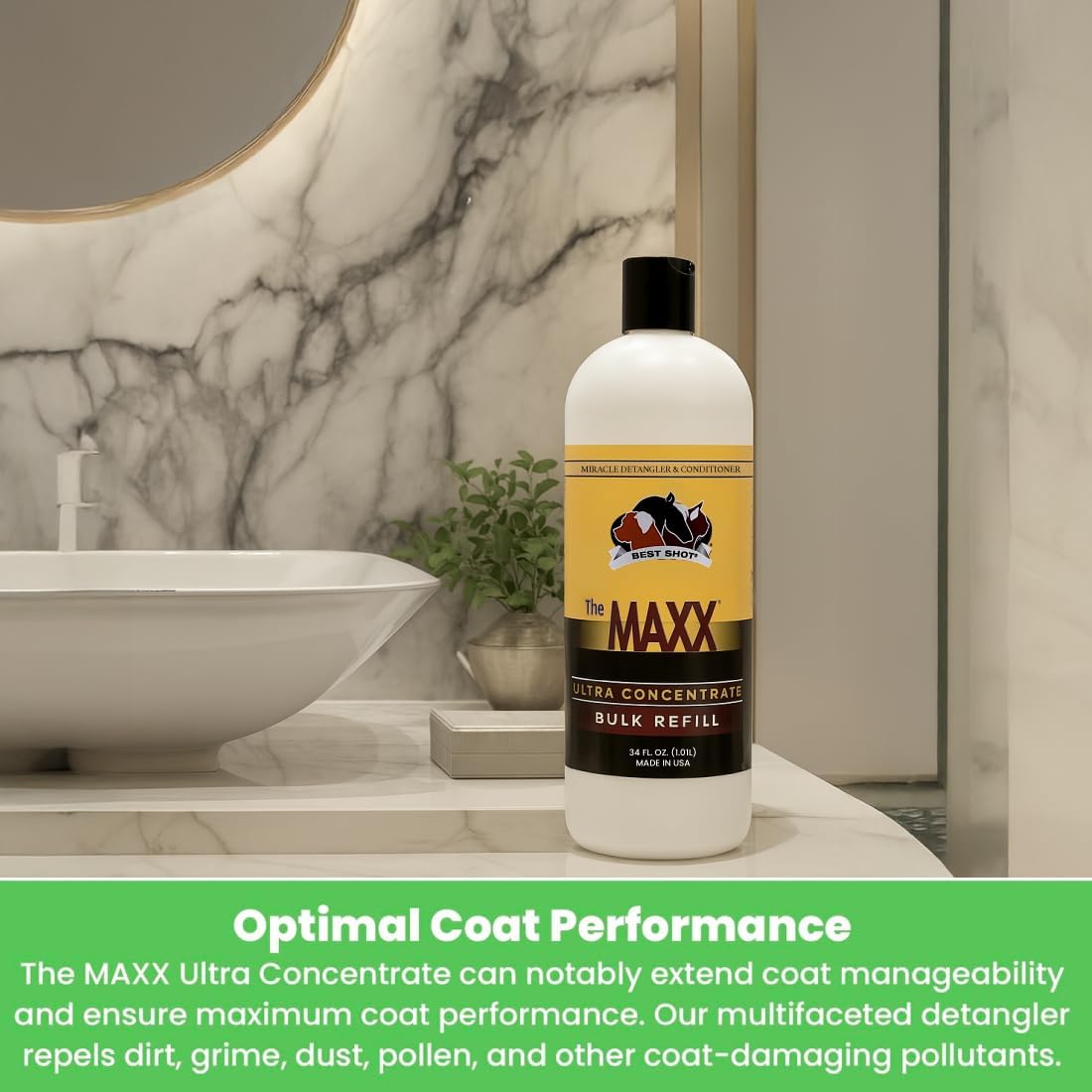 Best Shot The MAXX Ultra Concentrate Miracle Detangler and Conditioner, Moisturizing Conditioner