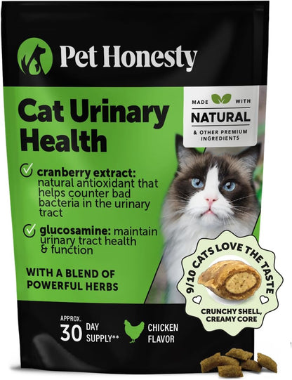 Cat Urinary Tract Health Crunchy & Creamy Chews - Promotes Healthy Digestion & Normal Bladder