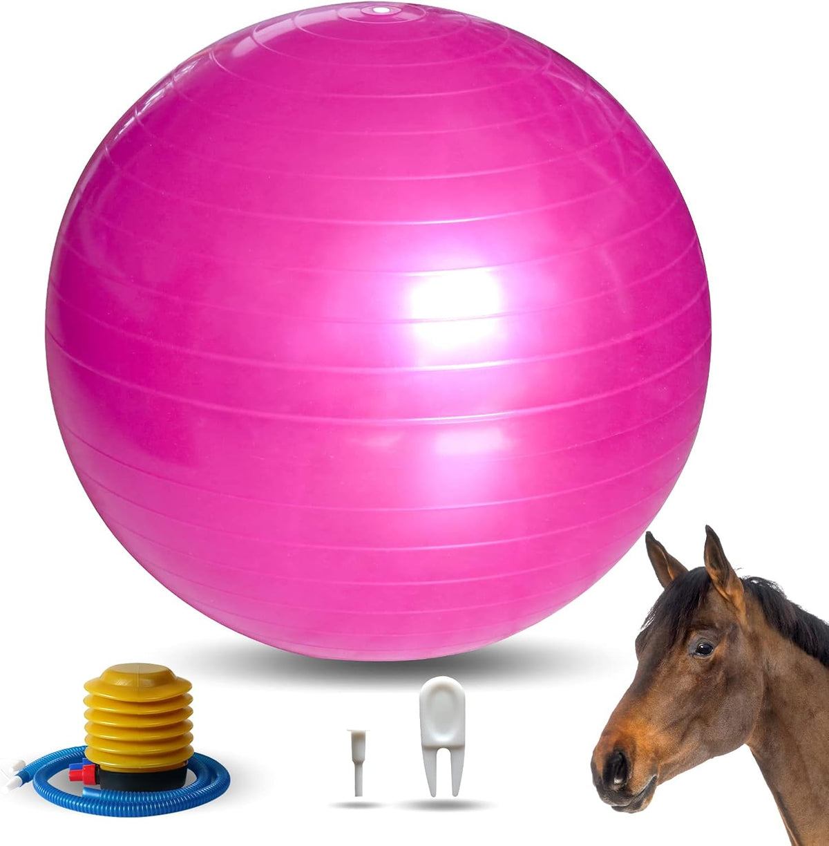 17 Inch Horse Play Balls Anti-Burst Herding Ball for Horse Mega Equine Ball for Play Training
