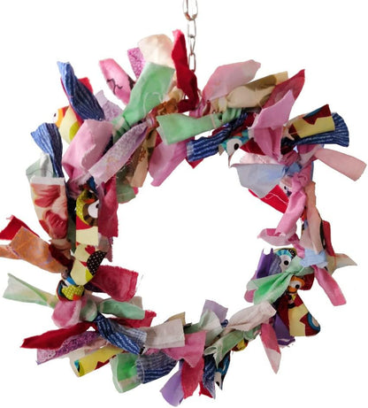 Litewoo Parrot Swing Toy Chewing Garland Toy Pendant Beautifully Decorated for Bird Parakeet