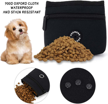 COOWONE Dog Treat Pouch with Pet Training Clicker, Detachable Dog Puppy Training Treat Bag, 900D