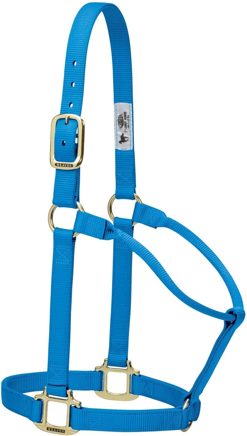 Weaver Equine Nylon Horse Halter, Triple-Ply Cheek Design, Original Non Adjustable Halters for
