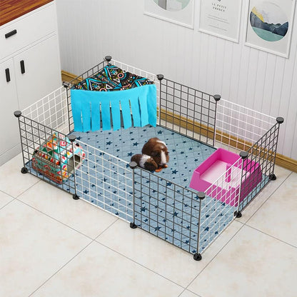 RIOUSSI Guinea Pig Hideout Hideaway Corner Fleece Toys Cage Accessories with Reversible Sides