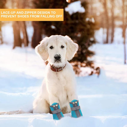 Dog Shoes for Small Dogs, Puppy Dog Boots & Paw Protector for Winter Snow Day, Summer Hot Pavement