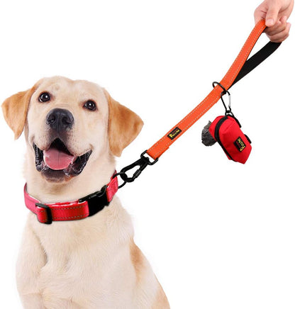 PLUTUS PET Short Training Dog Leash with Padded Handle for Medium Large Big Dogs,18 Inch Heavy Duty