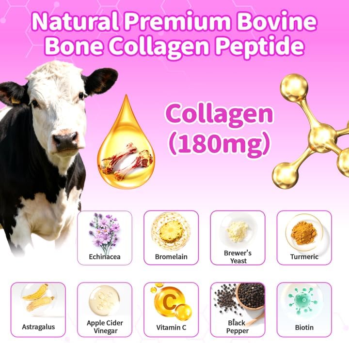 Liquid Collagen for Dogs Skin Comfort & Calming, Dog Itch Relief & Anti-Scratching & Coat