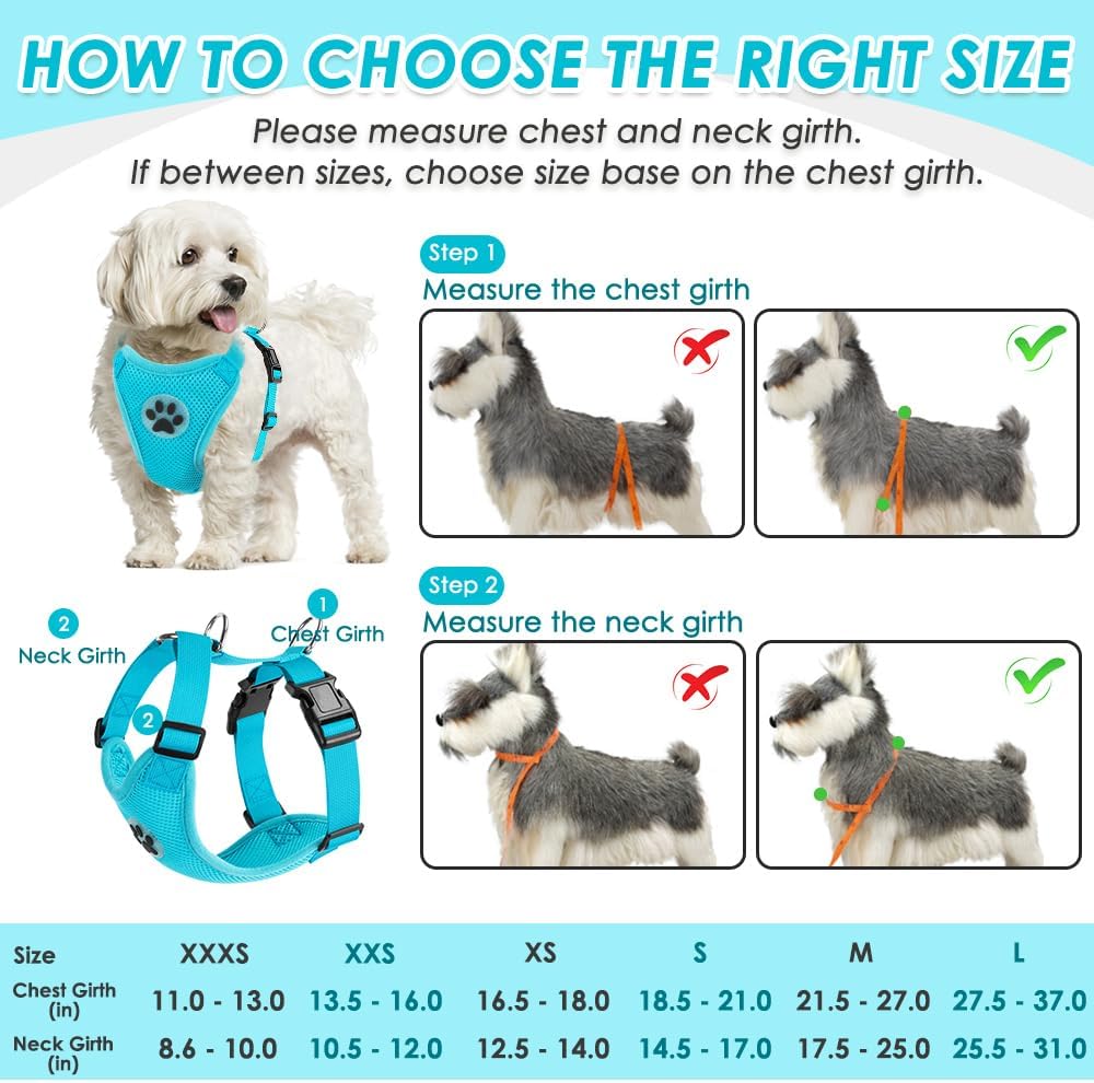 SlowTon Dog Seat Belt Harness for Car, Dog Car Harness Adjustable Mesh Breathable & Dog Seatbelt