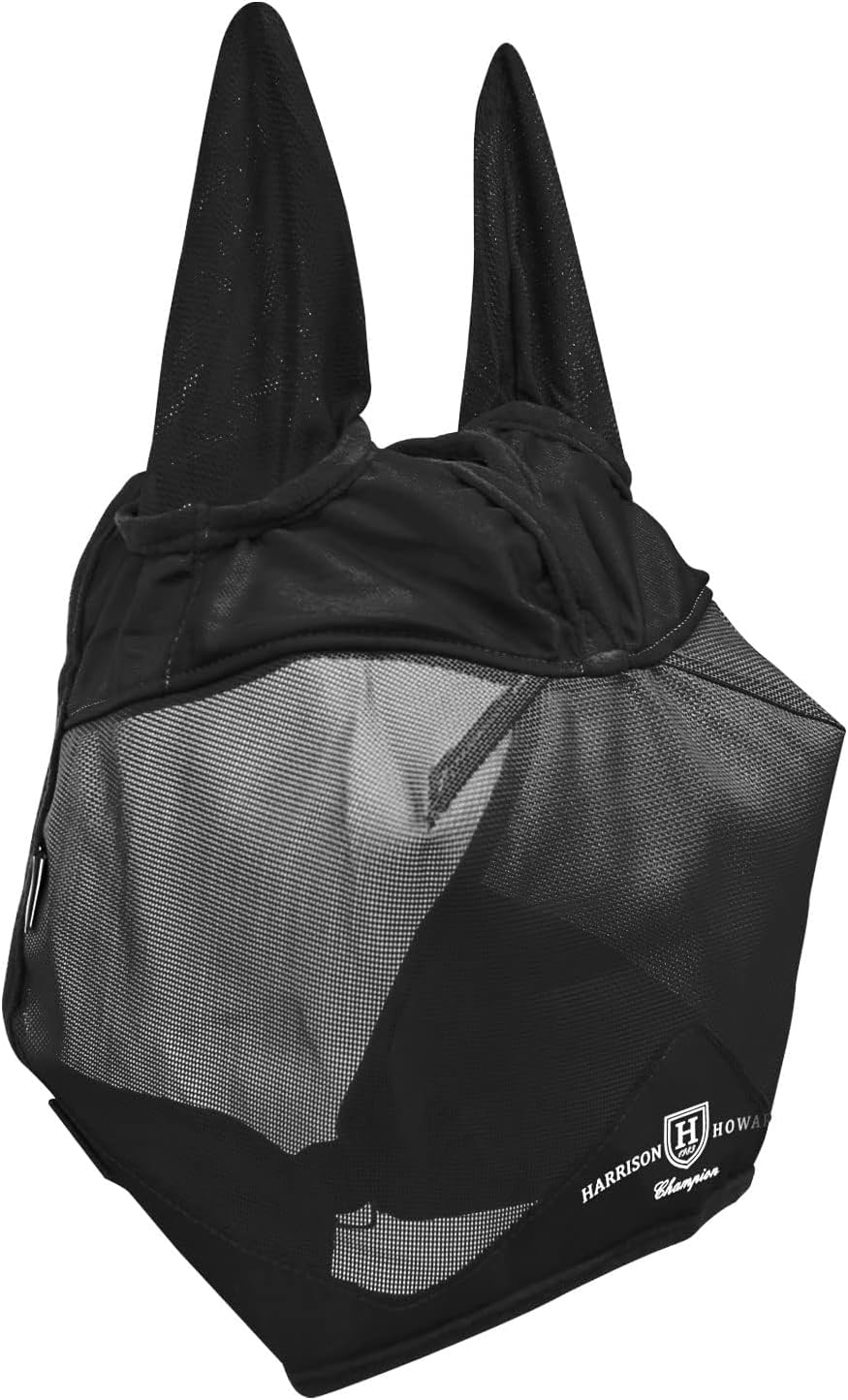 Harrison Howard UV-proof Multi-Function Fabrics Thick Fleece Padding Horse Fly Mask Half Face with