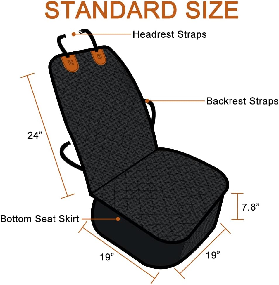 Paw Jamboree Car Front Seat Covers for Dogs Scratch-Proof Pet Car Seat Cover Non-Slip Car Seat