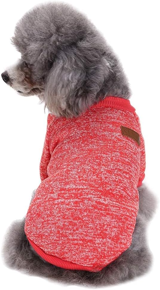 Jecikelon Dog Clothes Dogs Sweater Soft Puppies Clothing Winter Puppy Sweaters Warm Outfit for Dogs
