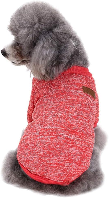 Jecikelon Dog Clothes Dogs Sweater Soft Puppies Clothing Winter Puppy Sweaters Warm Outfit for Dogs