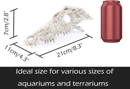 Animal Skull Fish Aquarium Hideout Decorations Cave Dinosaur Reptile Ornament Halloween Décor for