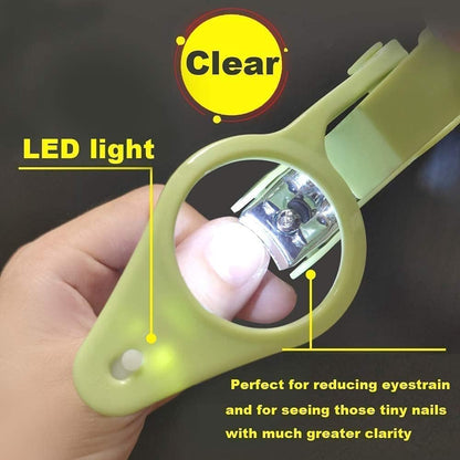Nail Clippers with fold-Away Magnifier and LED Light, nail clipper with light,lighted nail