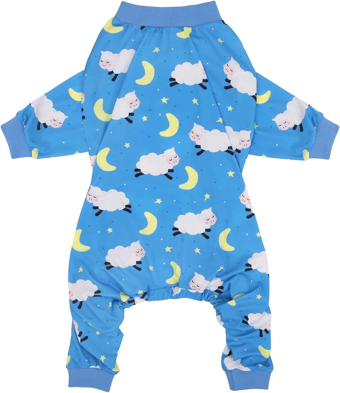 HDE Dog Pajamas One Piece Jammies Jumpsuit Pet Clothes Outfit Stretchy Lightweight Comfy Shirt Pjs