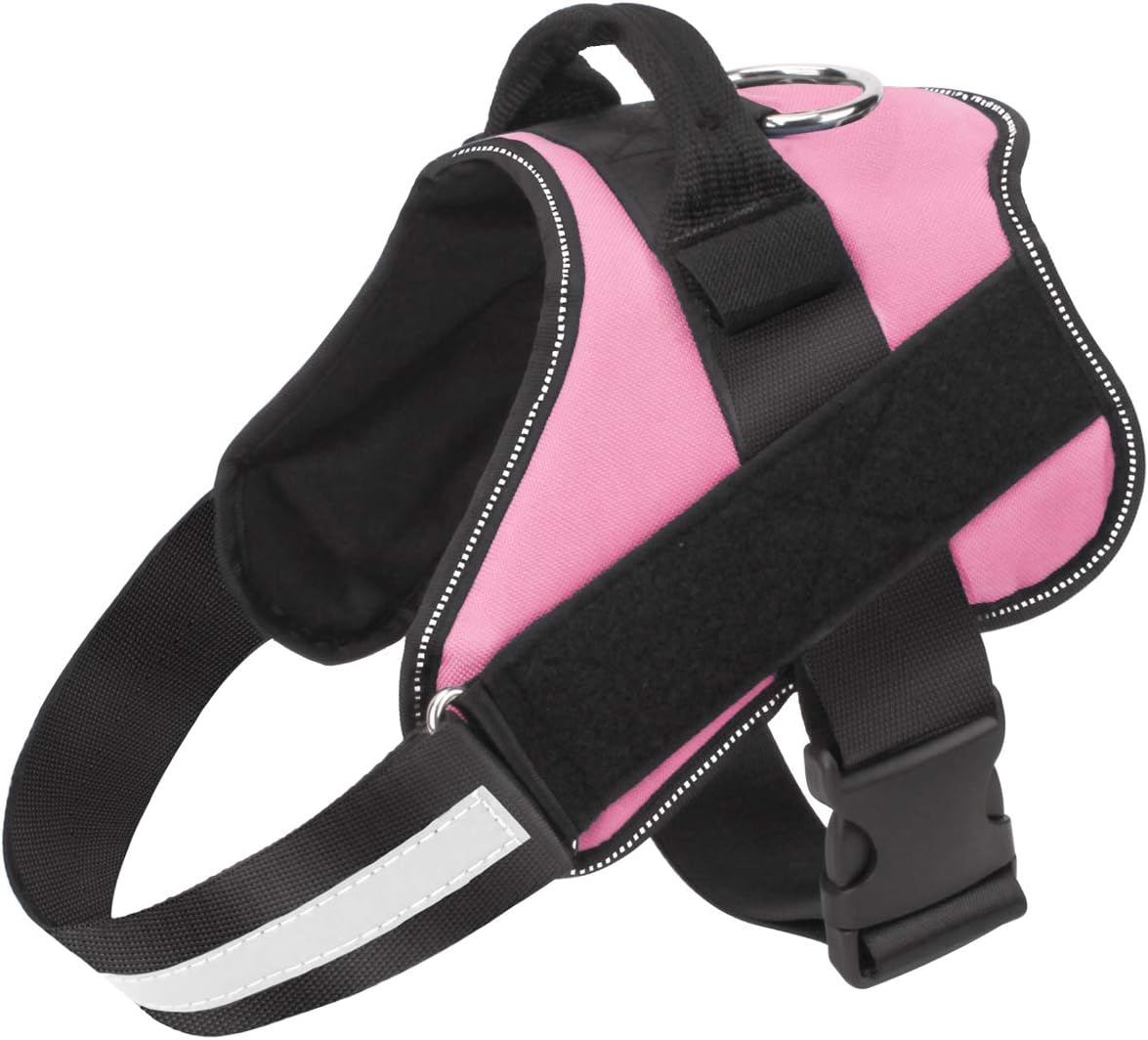 Bolux Dog Harness, No-Pull Reflective Dog Vest, Breathable Adjustable Pet Harness with Handle for