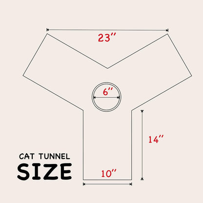 Tempcore Pet Cat Tunnel Tube Cat Toy 3 Way Collapsible, Cat Tunnels for Indoor Cats Self-Luminous