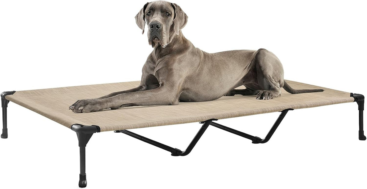 Veehoo Outdoor Elevated Dog Cot Bed-Cooling Raised Pet Bed for XX-Large Dog, Washable Breathable