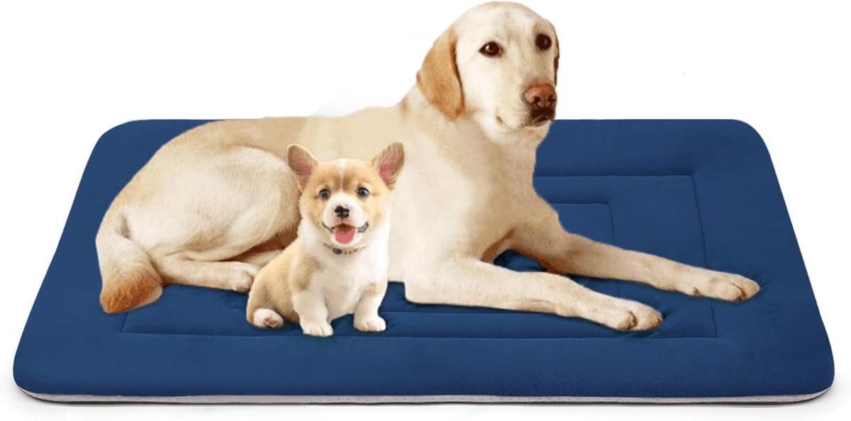 JoicyCo Soft Dog Crate Pad Mat, 48 in Non-Slip Bottom Washable Bed for Extra Large Dogs, Pet