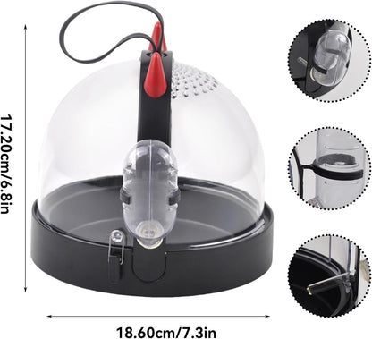 Portable Hamster Cage Travel Bag, High Permeability Hamster Travel Carrier with Water Bottle Small