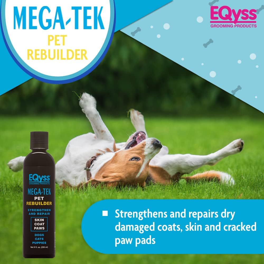 EQyss Mega-Tek Pet Rebuilder - Strengthen & Repair Dry Damaged Coat, Nose, Skin, Cracked Paw Pads