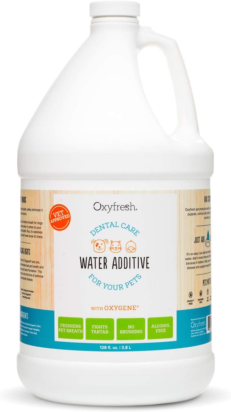 Oxyfresh Premium Pet Dental Care Solution Pet Water Additive: Best Way to Eliminate Bad Dog Breath