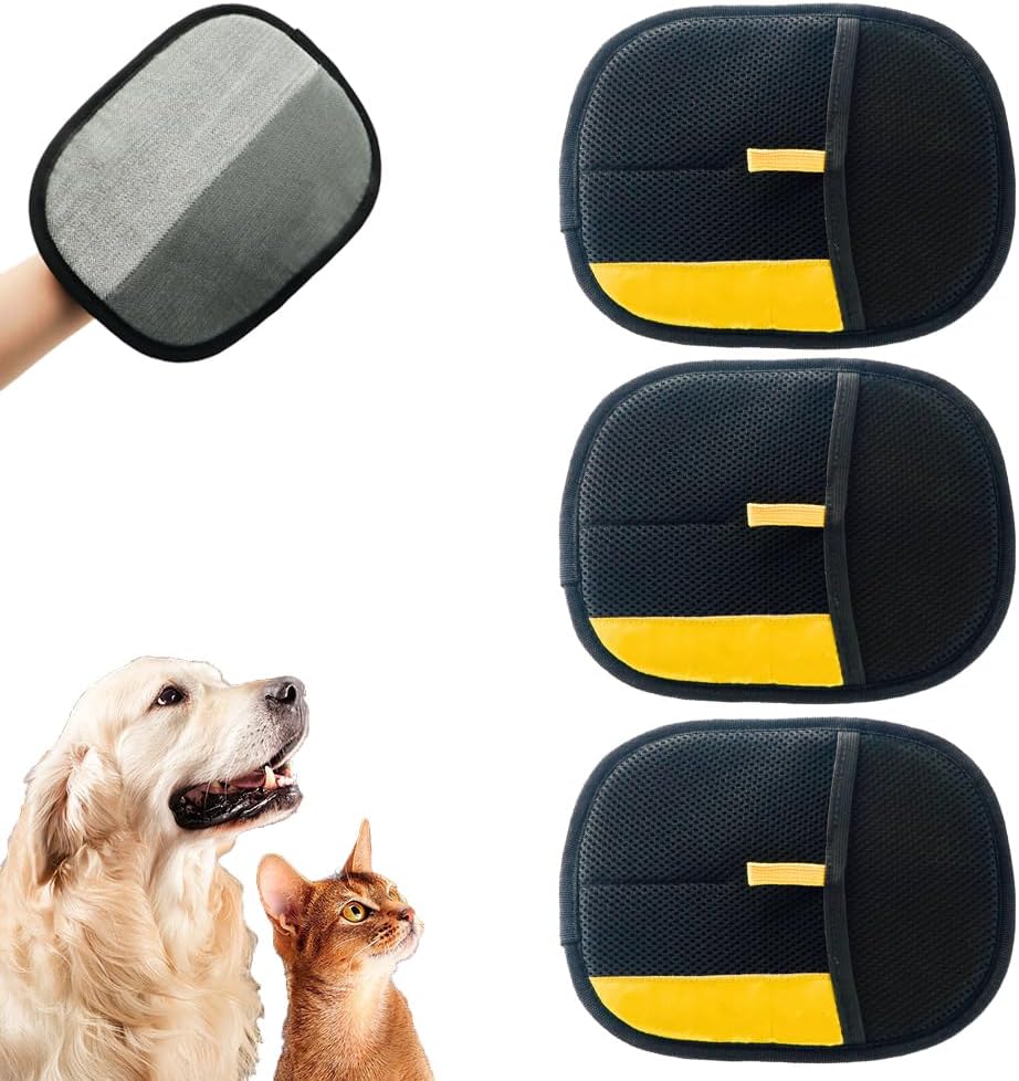 Pet Hair Removal Glove for Cats & Dogs, 2025 Upgrade Pet Hair Remover Glove, Electrostatic Pet Hair