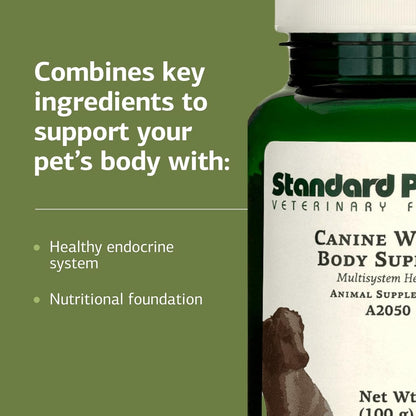 Standard Process Inc. Canine Whole Body Support - Multisystem Support Supplement for Canines