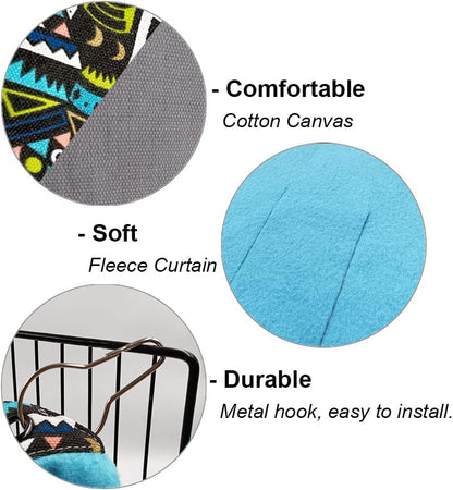 RIOUSSI Guinea Pig Hideout Hideaway Corner Fleece Toys Cage Accessories with Reversible Sides